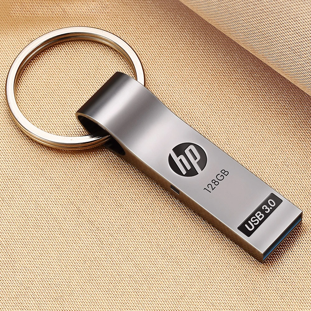 Hp Mini Metal флеш-накопитель USB 3,0, 128 ГБ, 64 ГБ, 32 ГБ, 16 ГБ, флеш-накопитель на ключ, портативная карта памяти, флешка для хранения, флэш-диск