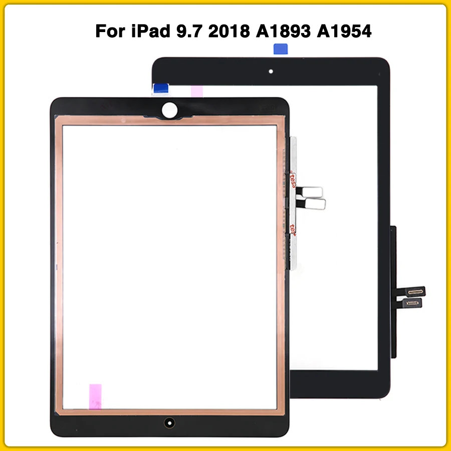 Для iPad 9,7 2018 A1893 A1954 Сенсорная панель дигитайзер Переднее внешнее стекло для нового iPad 2018 сенсорный экран