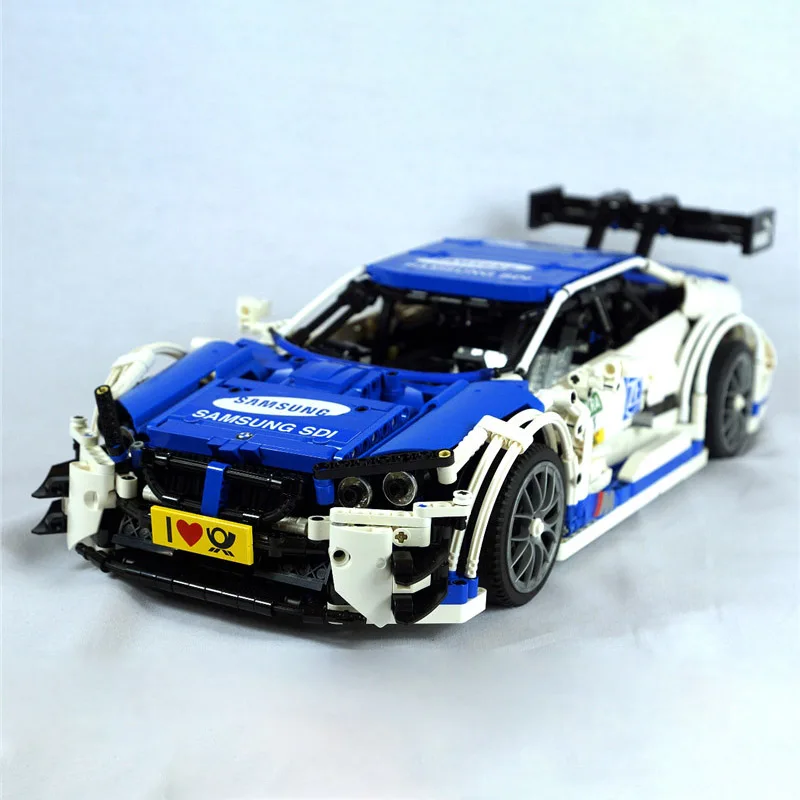 Технический RC двигатель мощность функция MOC-4339 M4 DTM Мобильный автомобиль строительные Конструкторы кирпичи день рождения самодельные игрушки подарки