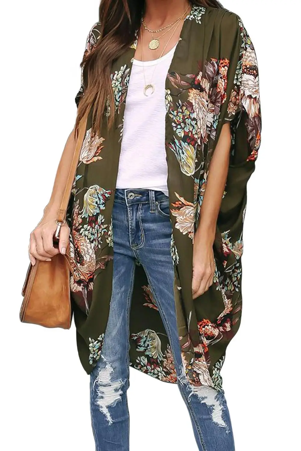 Gorgeous Peony Floral Kimono For Women 