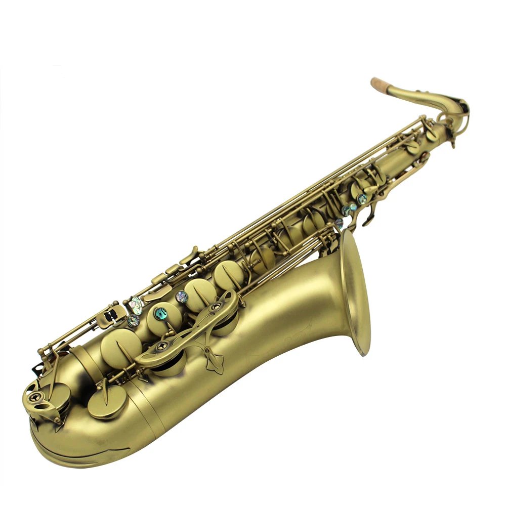 Высококлассный Профессиональный туманный Античный цвет тенор саксофон