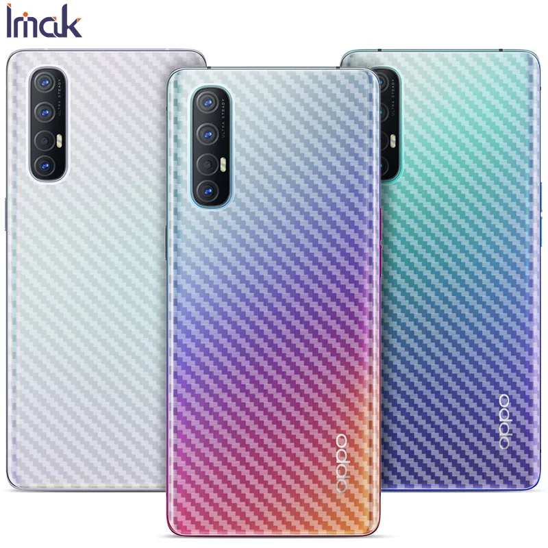 Задняя пленка IMAK из углеродного волокна с рисунком для OPPO Reno3 Pro 5G Realme X2 Reno Ace XT