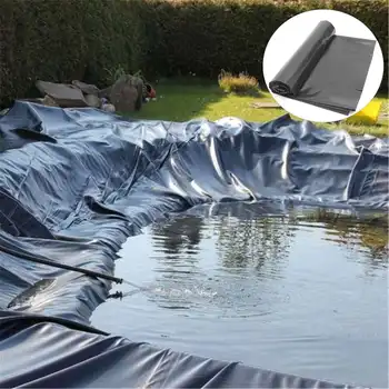 

HDPE Rubber Fish Pond Liner Thicken Landscaping Waterproof Impermeable Membrane Pools Cover 4x4m/5x5m/7x7m Pool Pond Liners