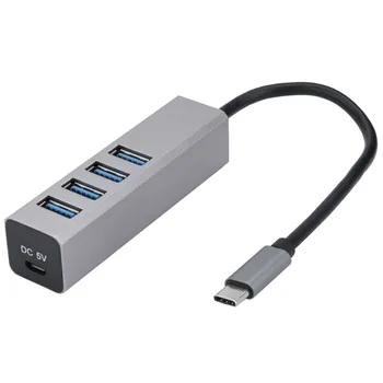 

Portable USB C Hub 4 USB 3.0 Ports and Type C Port SuperSpeed With Micro USB Up to 5 Gbps Expansion USB Hubs