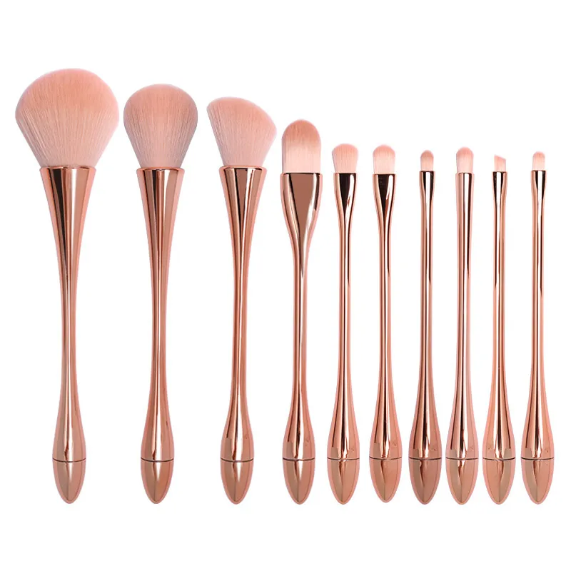 

Professional 10/5/3 Pcs Rose Gold Makeup Brushes Set Powder Foundation Eyeshadow Soft Make Up Brush Tool Cosmetic Synthetic Hair