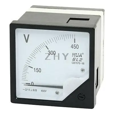 Класс 1,5 AC0-450V винтовой монтаж измеритель напряжения вольтметр 6L2