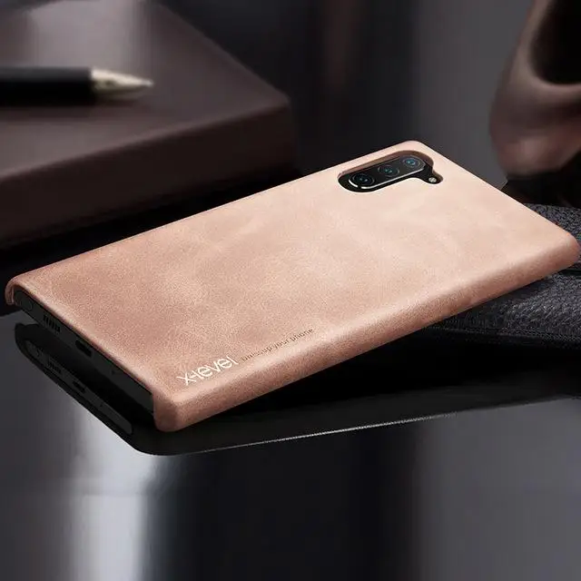 Золотой X-level ретро кожаный чехол для samsung Galaxy Note 10 Мягкий сенсорный ударопрочный задний Чехол для телефона Note 10 Pro Чехол Note 10 Plus - Цвет: Золотой