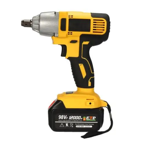 

Repair Impact Wrench Waterproof Set Non-slip LED lights Workshop 98VF Cordless