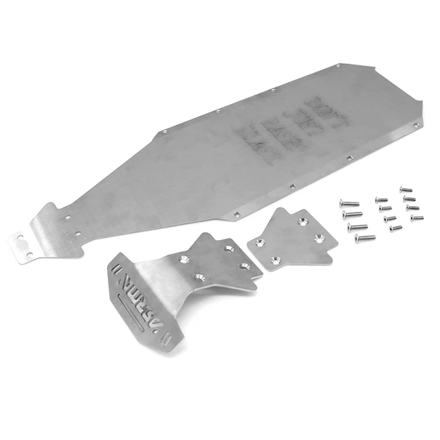 Metal Stainless Steel Chassis Armor Protection Protector Skid Plate for Arrma Kraton EXB 1/8 RC Car Upgrade Parts
