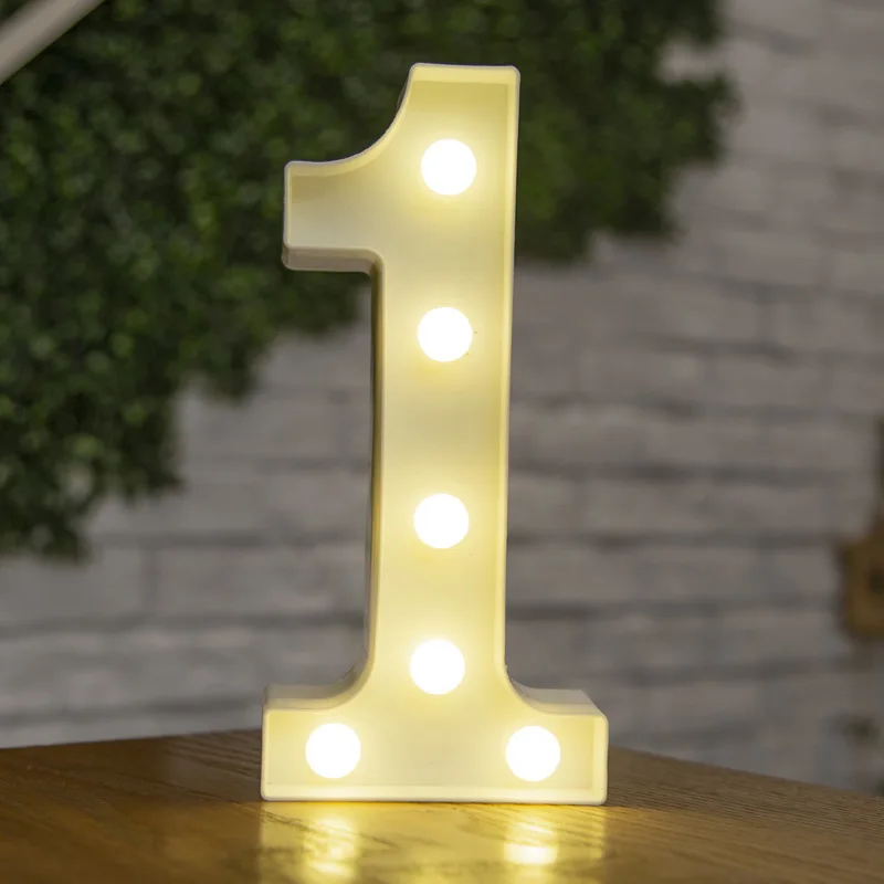 3D Letter LED Night Light 26 Letters 0-9 Numbers Subtitles Logo Lights for Interior Decoration Baby Shower Wedding Decoration cool night lights Night Lights