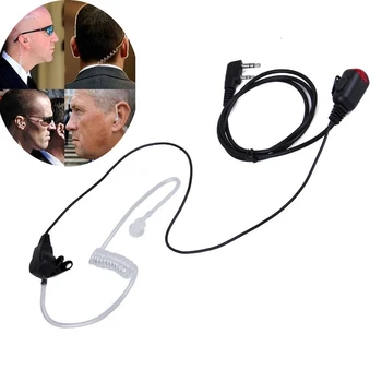 

HOT-Convenient Air Guide Walkie Talkie Headset Earphone Earpiece for 2 Pin Acoustic Tube Walkie Talkie