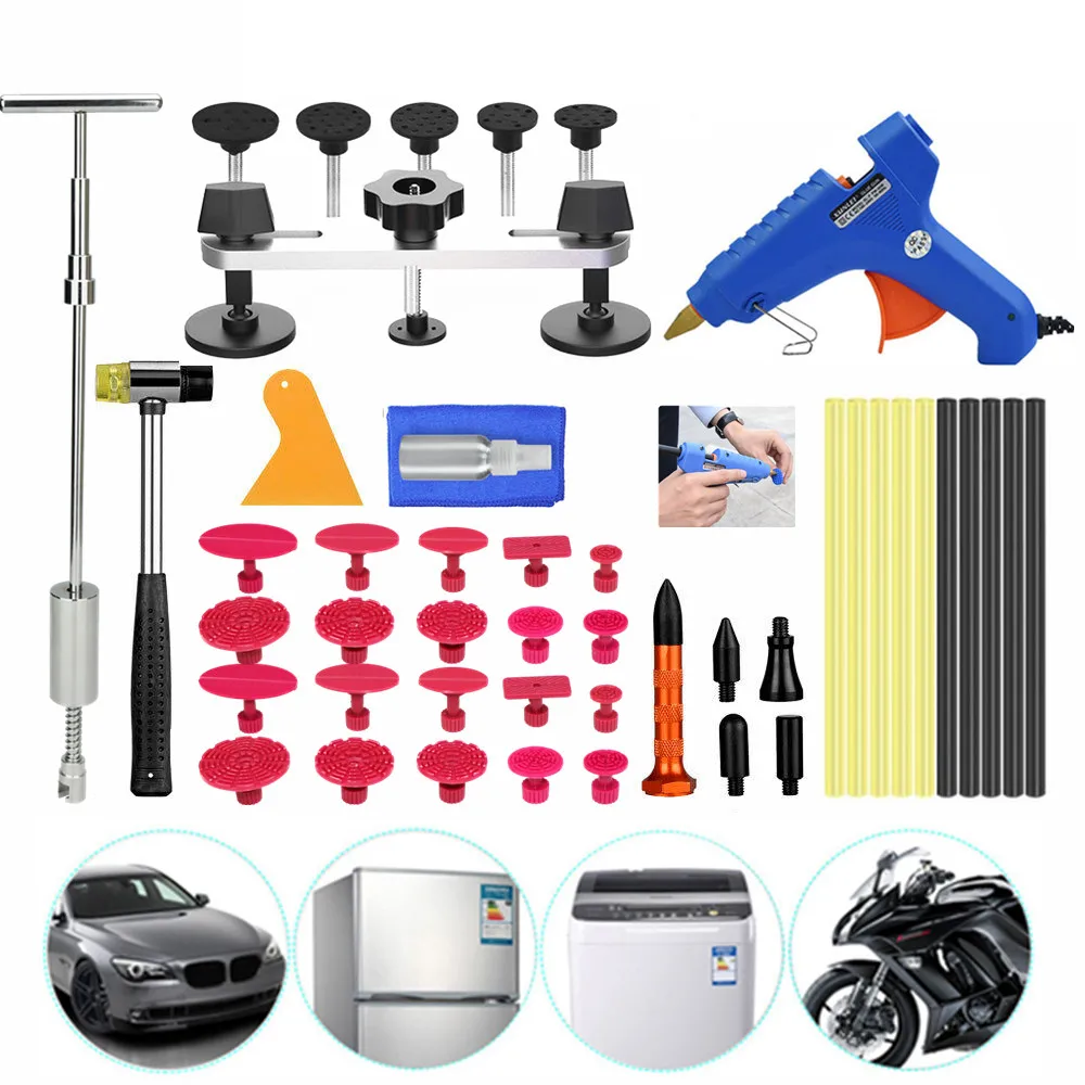 

PDR Paintless dent repair tools Hail Removal Dent Puller Lifter PDR Tools Glue Gun Body Repair Tap