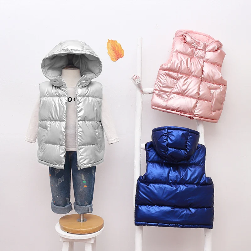 Children Vest Girls Boys Baby's Kids children vest Down Vest Waistcoat Cute Warm Plus Thicken Winter Autumn Outdoor Jacket Cardigan Children's Clothes