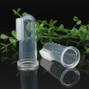 

Silicon Toothbrush+Box Baby Finger Toothbrush Children Teeth Clean Soft Silicone Infant Tooth Brush Rubber Cleaning Baby Brush