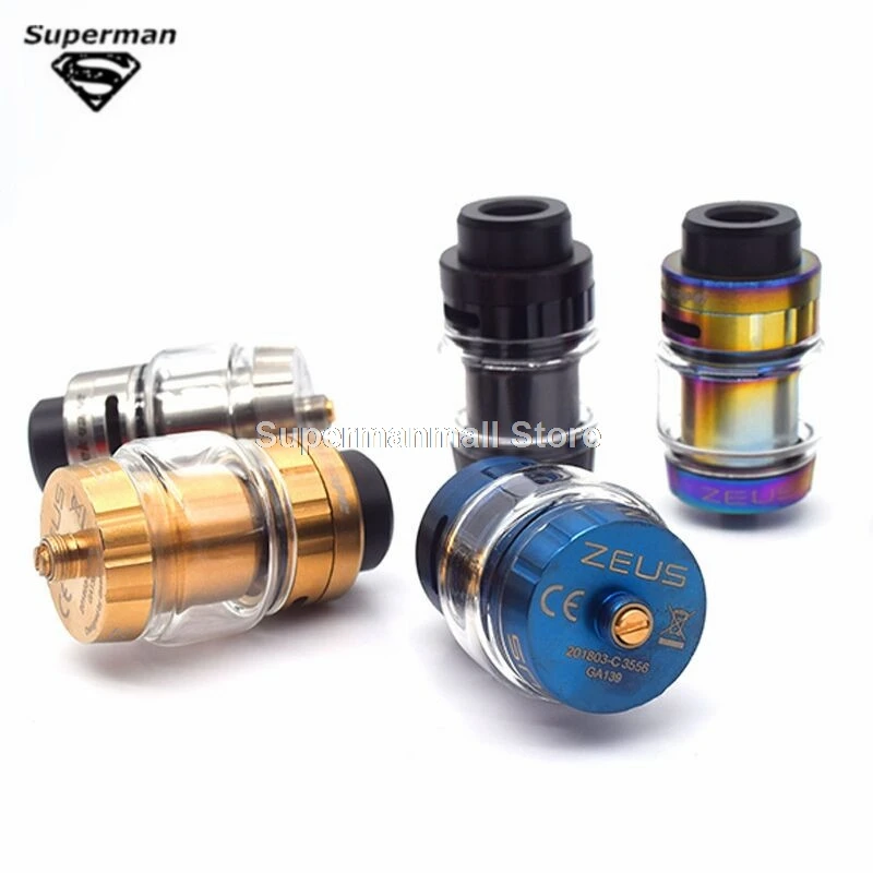 Новейший атомайзер Zeus Dual RTA емкость 4 мл 26 мм один и двойной катушки с герметичной