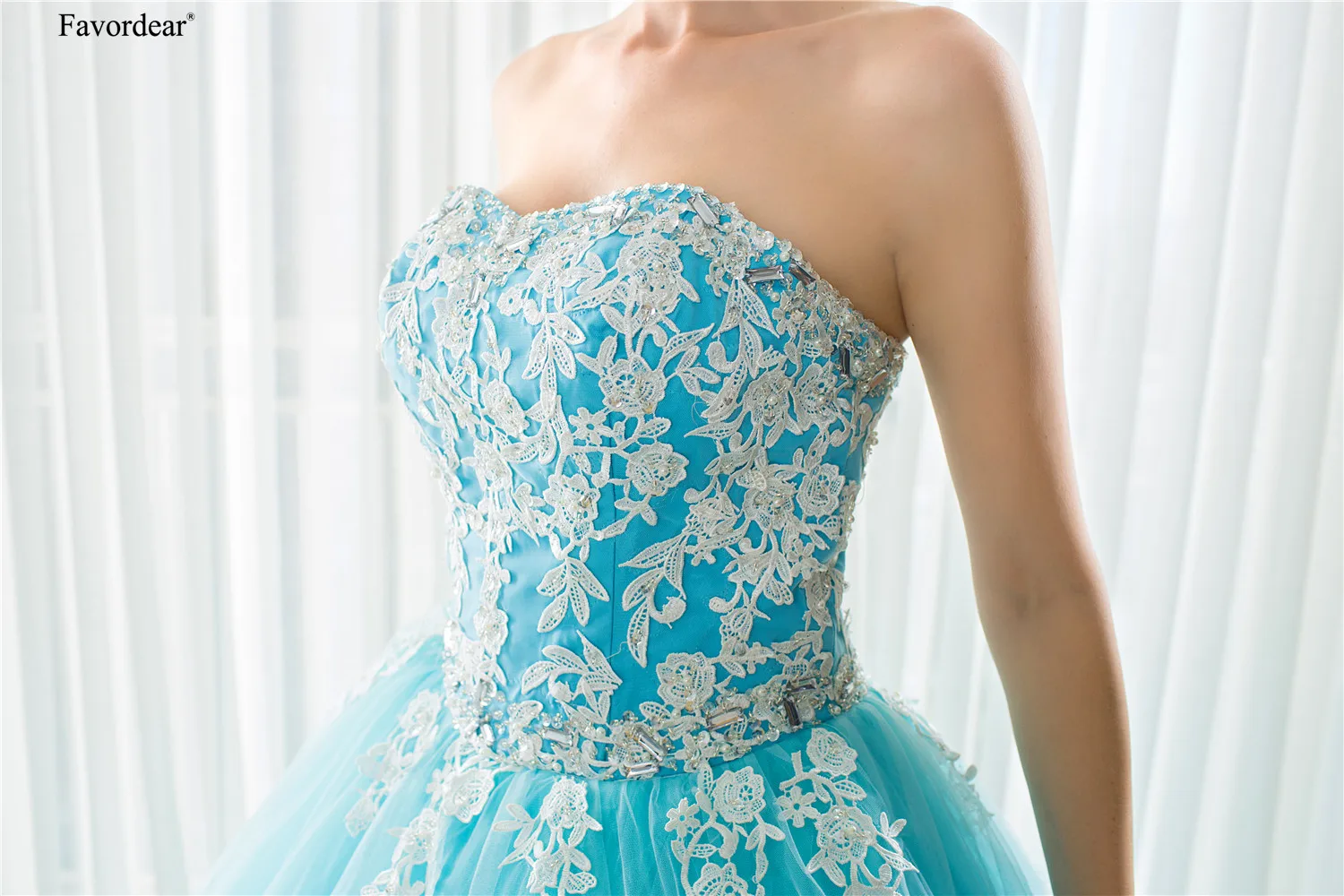 Favordear бирюзовое платье для кинсеаньеры 15 лет Vestidos De 15 Anos Quinceanera платья вечерние платья сладкий 16 платье
