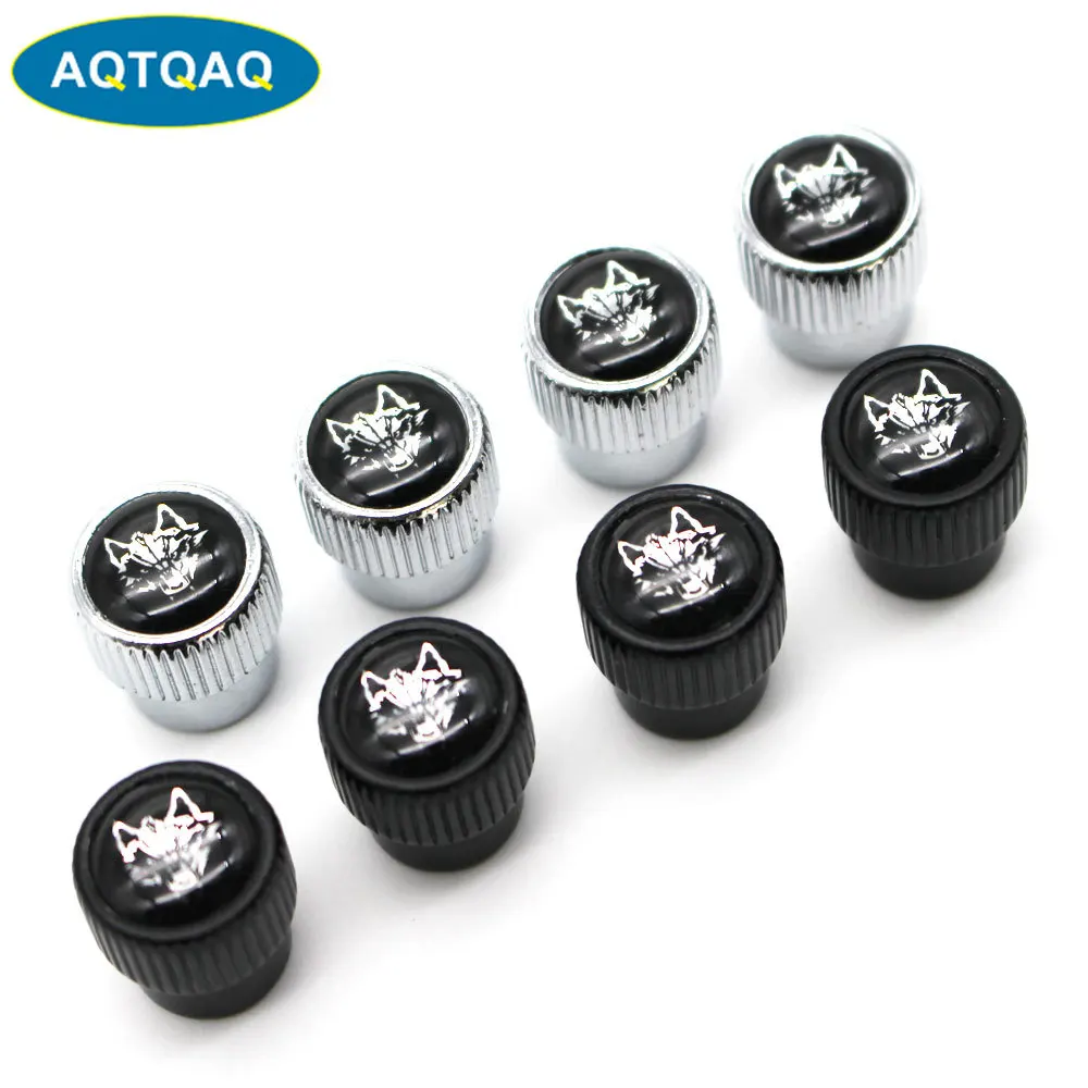 4 шт./компл. сплав цинка волк стиль крышка на стержень клапана шины колеса