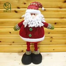 1 шт., Рождественская кукла с большим снеговиком, Санта-Клаусом, с телескопическим стержнем, Красная шапка, Зимний Рождественский подарок для детей, 70*28 см