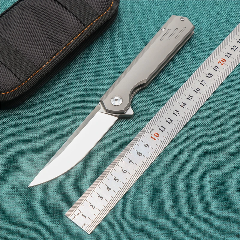 

M390 Steel Folding Knife Titanium Alloy Handle Hunting Knife Outdoor Sharp High Hardness Fishing Camping Survival EDC Tool
