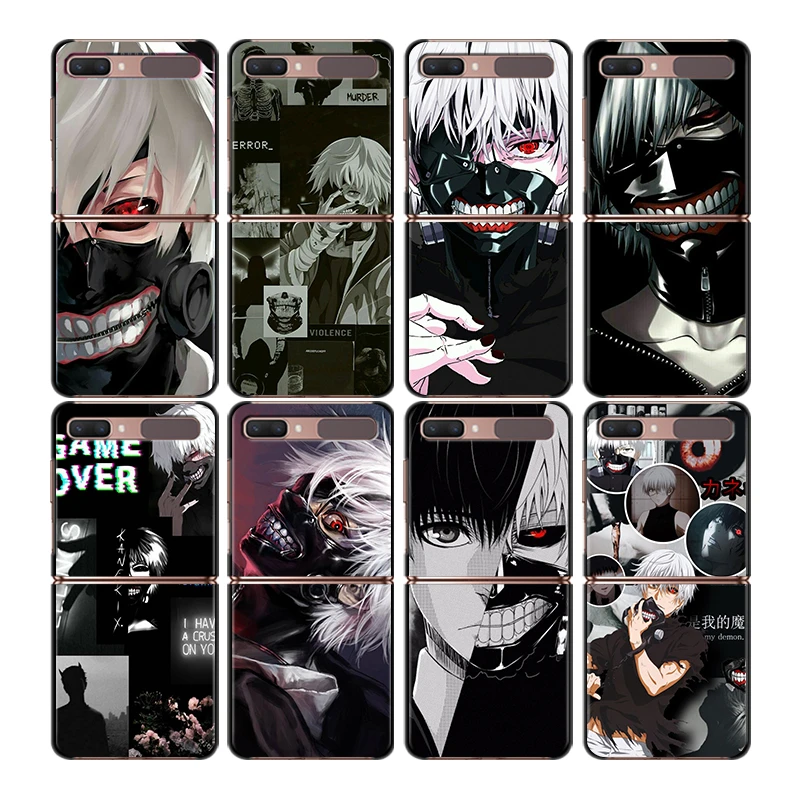 Folding Mobile Shockproof Hard Shell Tokyo Ghoul Trendy Anime Kaneki Ken For Samsung Galaxy Z Flip 3 5g Black Fundas Phone Case Mobile Phone Cases Covers Aliexpress