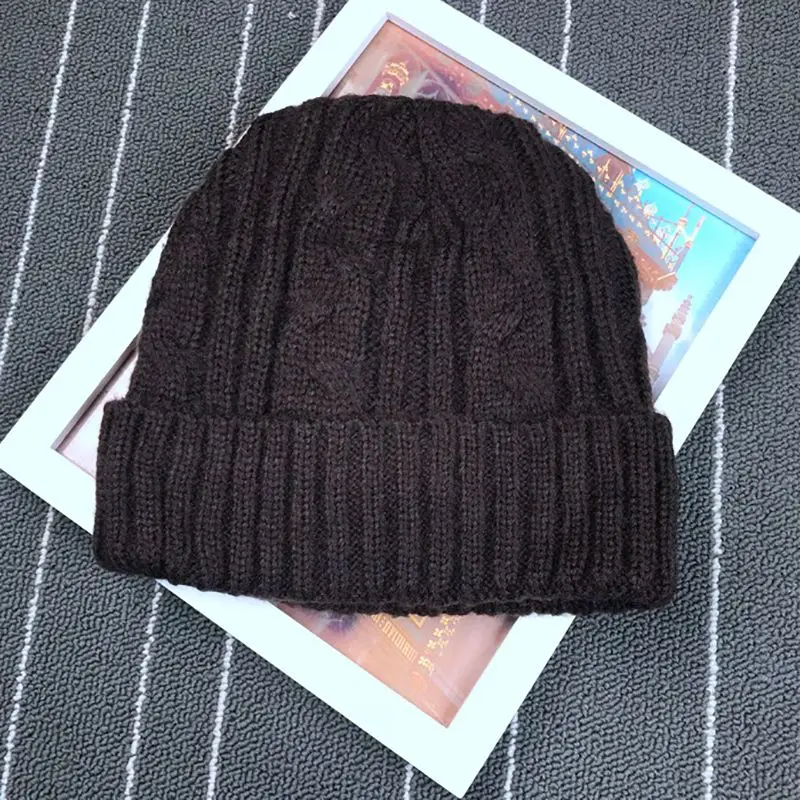 Chapéu de Veludo Chapéu de lã Chapéu de Malha Outono Inverno Moda Mais Unisex Manter Quente Cabeça Boné 3 Boné trilha
