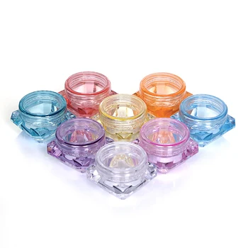 

10Pcs/Set Refillable Bottle Cosmetic Container Makeup Cream Nail Art Lip Balm Containers for Storage Travel Portable Plastic Jar