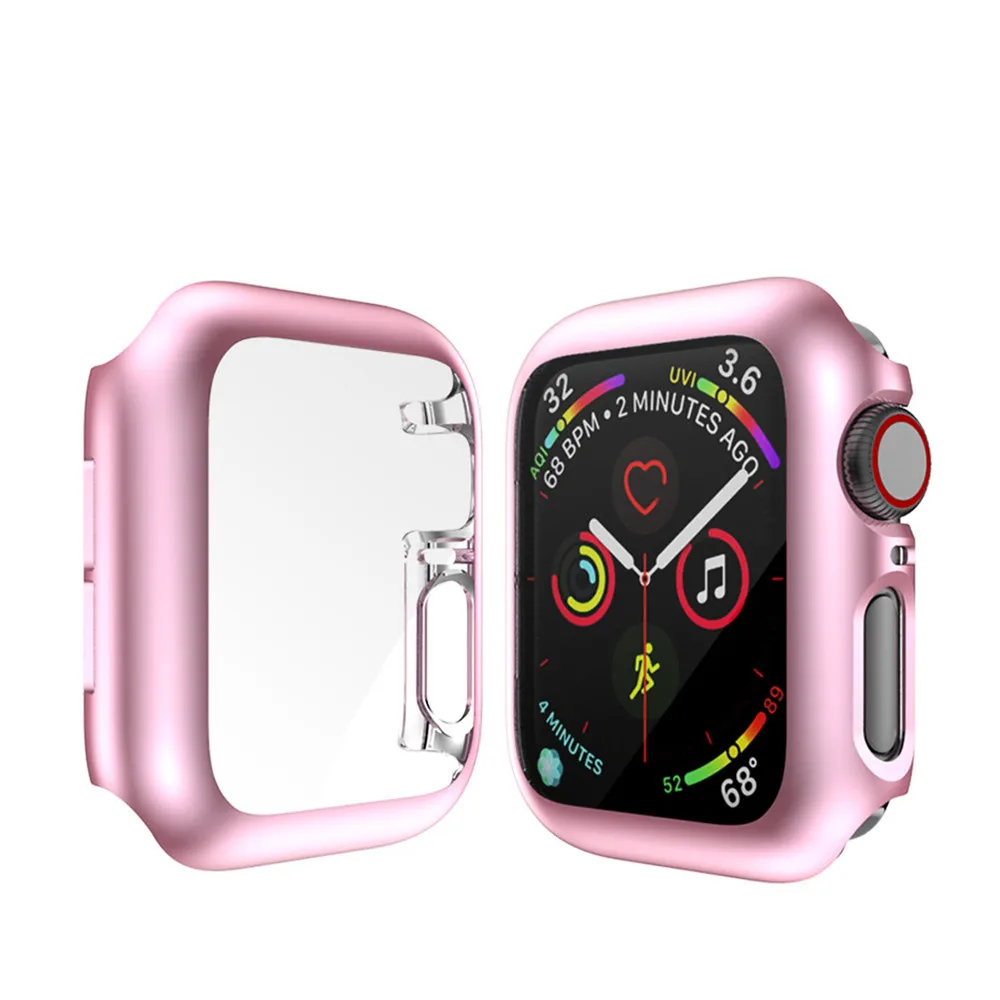 Чехол-пленка для Apple Watch 40 мм, 44 мм, серия 5, 4, защитная пленка для экрана, чехол-бампер для iWatch 44 мм, 40 мм, чехол