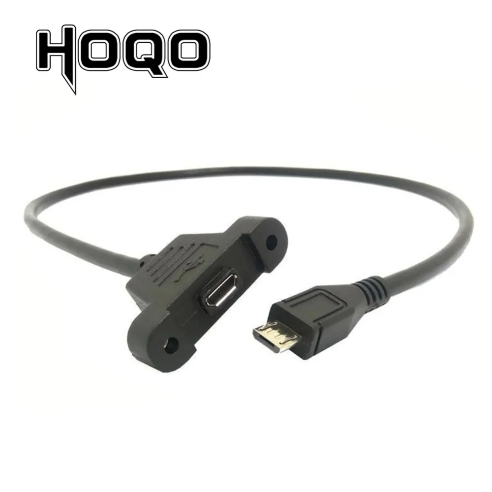 Micro-Usb-Panel-Mount-Connector-Socket-Micro-USB-5pin-Male-to-Female-Extension-Cord-Extend-Cable (1)