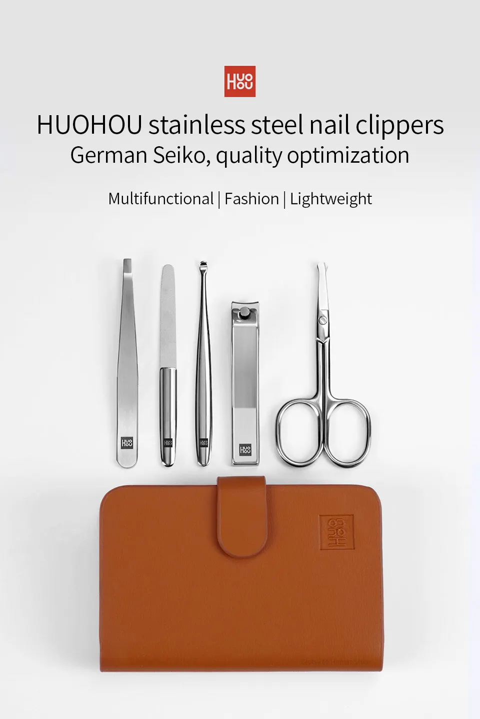 Xiaomi Mijia клипер из нержавеющей стали для ногтей из нержавеющей стали машинка для стрижки ногтей набор Качество Многофункциональный модный легкий