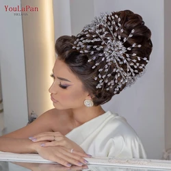 YouLaPan HP422 Vintage Baroque Headband Bridal Tiaras Crown Rhinestone Bridal Hair Accessories Princess Queen Crown Jewellery