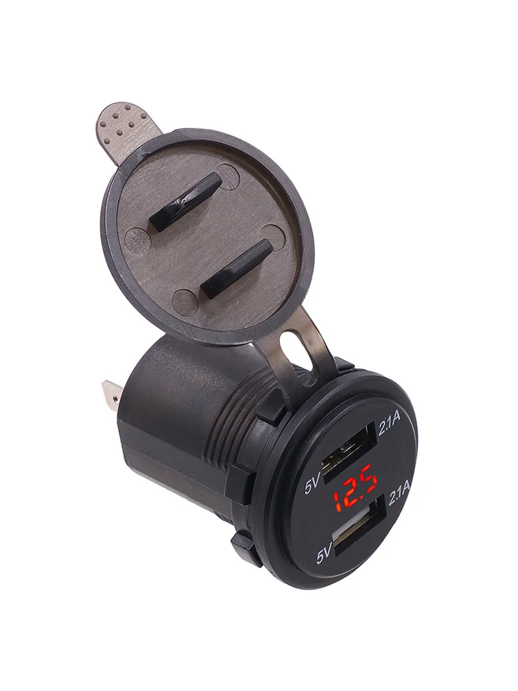 12 V/24 V 3.4A USB вольтметр Рок Двойной Порты и разъёмы автомобильного прикуривателя быстро Зарядное устройство цифровой светодиодный вольтметр