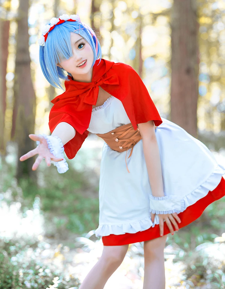65 Off ラムコスプレ リゼロコスプレ レムコスプレ ハロウィン衣装 赤ずきん衣装 コスプレ