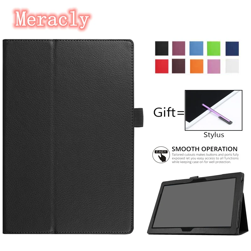 Чехол-подставка из искусственной кожи для Lenovo Tab 4 10 M10 Plus ТБ X606F X605F X505F E10 X104F P10 X705F 3