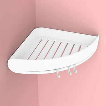 

New Kitchen Bathroom Suction Cups Corner Shelf Rack Holder Strong Tripod Drop Ship