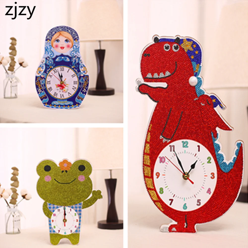 

NEW Clock Special Shaped Diamond Painting Cartoon Clock 5D DIY Diamond Embroidery Of Rhinestone Home Decoration
