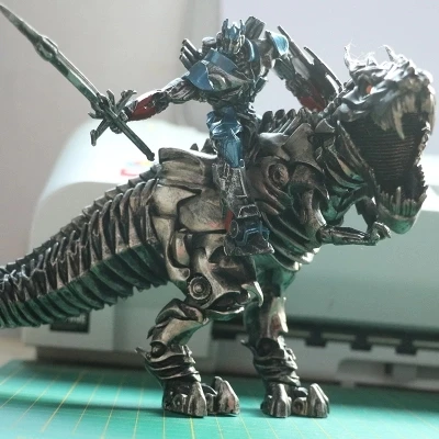 Трансформация игрушка статуя 5 фильм Qin день мебели T-Rex Jingang Garage Kit Модель войны эффективная Мужская