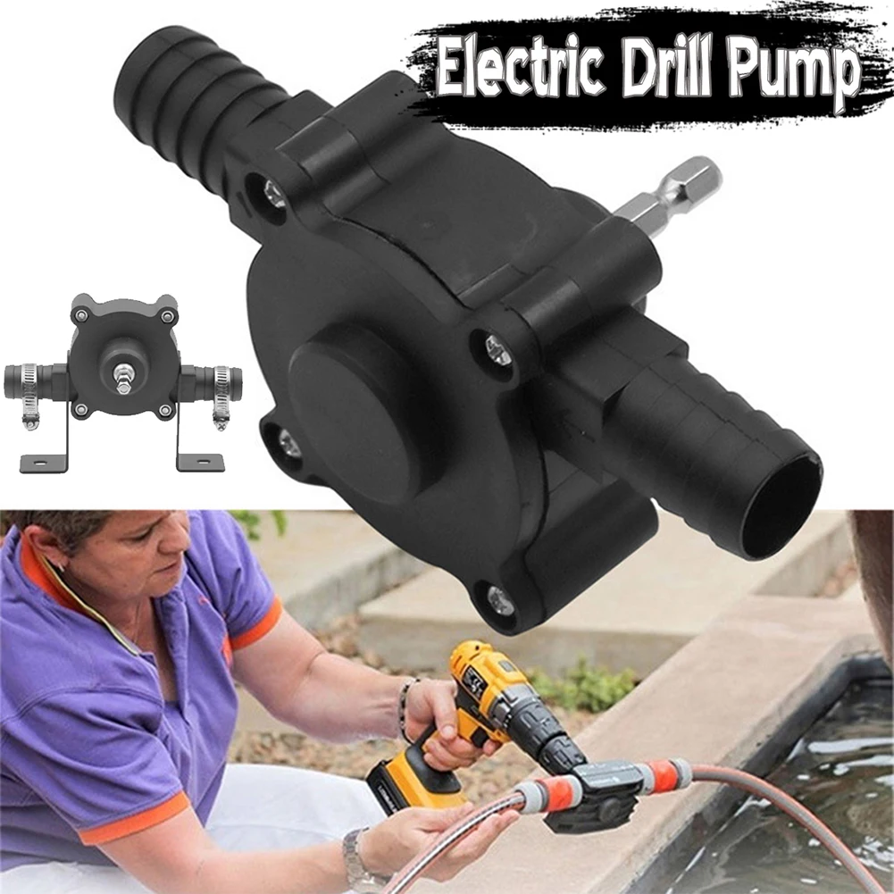 Portable Electric Drill Water Pump Mini Hand Self priming Oil Fluid