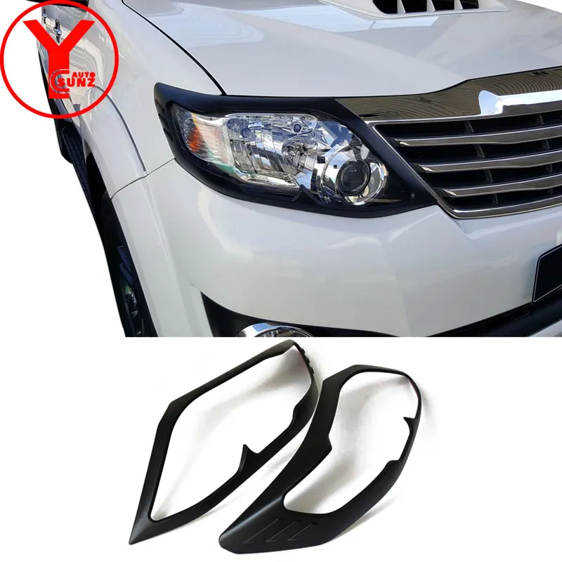 Светильник на голову для Toyota hilux fortuner sw4 2012 2013 2014 черный АБС пластик автостайлинг