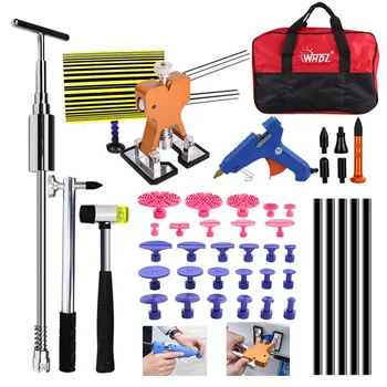 

PDR TOOLS AUTO CAR BODY RESTORE TOOL DENT REPAIR TOOLS PDR PULLER GOLD DENT LIFTER PULLER TABS GLUE GUN REFLECT BOARD