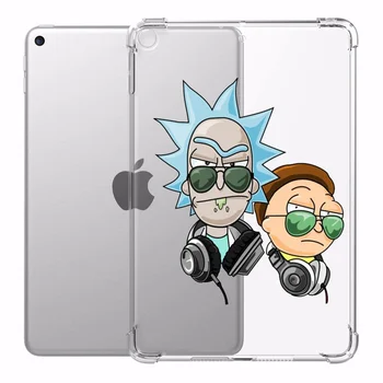 

Case for iPad 10.2 10.5 in iPad Air 3 Fun Anime Cases Transparent Silicone Reinforced Corners Soft Cover for iPad Mini 1 2 3 4 5