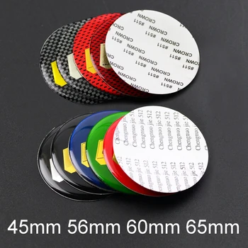 

4 pcs 45mm 56mm 60mm 65mm Car Wheel Center Cap Decal Stickers Car Styling Logo Emblem for BBS 18" 19" Rims