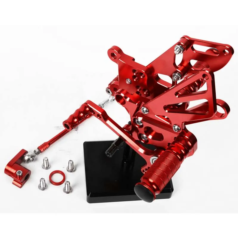 SMOK педаль мотоцикла для APRILIA RSV4 2009 2010 2011 2012 2013 алюминиевый сплав Rearset подножки черный