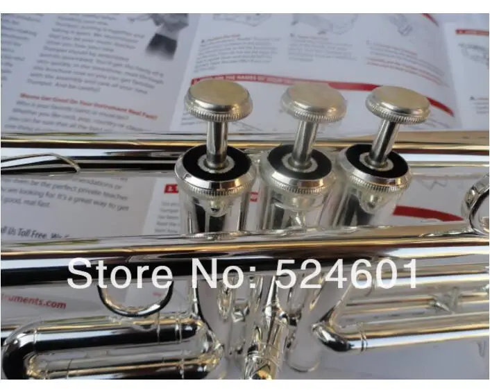 Original SUZUKI Trumpet Small Stainless Steel Silvering Professional 965 Brass Instruments Bb Trumpet TR-200S
