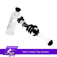Kebo Freeze Pipe Bubbler комплект с охлажденной дважды и фильтрованной дважды системы для сухой травы дыма охлаждения Bubbler vs стекло dab установки