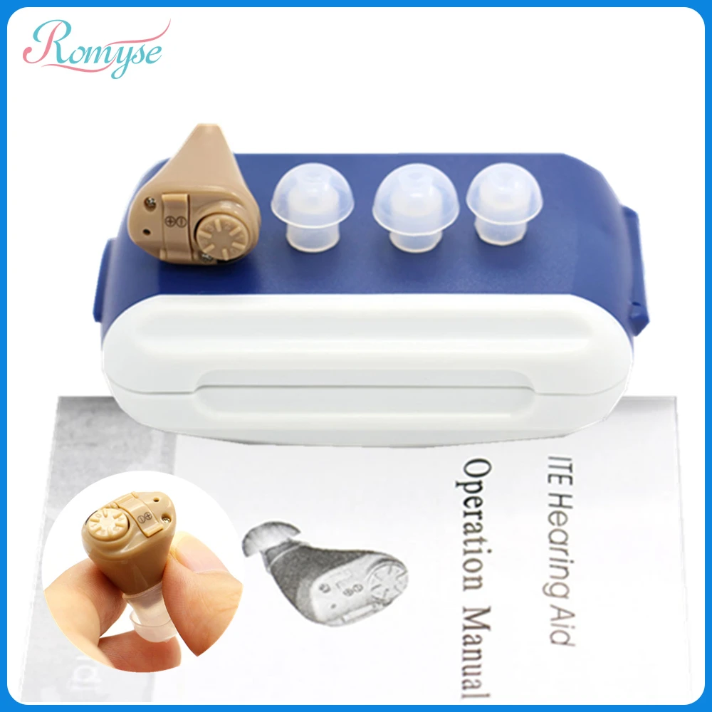 

Portable Mini Hearing Aid With Battery Sound Enhancement Amplifier Ear Care Tools Digital Hearing Aids for Elderly Deafness