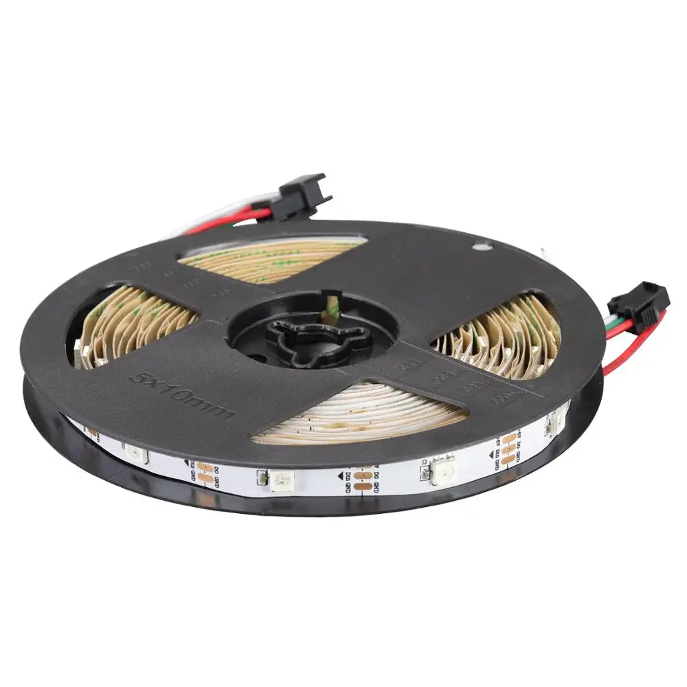 Led SK6812 Гибкая программируемая полоса DC5V 1 м 30 светодиодов 30 чипов SMD5050 RGB led сменная цветная программа в эксклюзивном ПК программное обеспечение