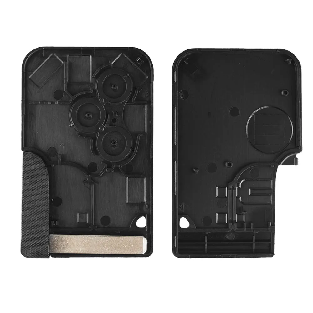 KEYYOU 10PCS 3 BUTTONS SMART REMOTE CAR KEY CASE FOR RENAULT CLIO LOGAN MEGANE 2 3 KOLEOS SCENIC CARD CASE CAR KEY FOB SHELL