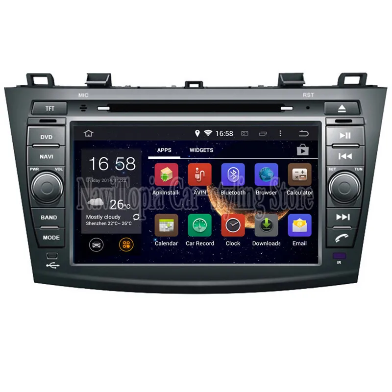 Discount Octa Core 4G RAM 64G ROM Android 9.0 Car DVD Multimedia Player Auto GPS Navigation for MAZDA 3 2010- 1