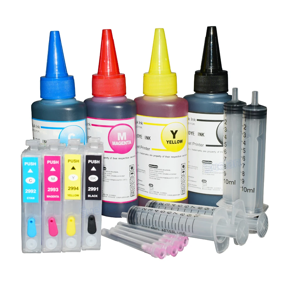 29XL многоразовый картридж для Epson XP-332 XP-235 XP-335 XP-432 XP-435 с чипом автоматического