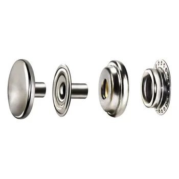 

100pcs 15 Mm Stainless Steel Socket Fastener Snap Press Stud Buttons 25 Sets